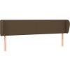 Čelo postele typu ušák 163x23x78/88 cm textil [3116874] (Barva Taupe)