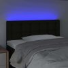 Čelo postele s LED 100x5x78/88 cm textil [3122038] (Barva Černá)