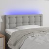 Čelo postele s LED 100x5x78/88 cm textil [3122038] (Barva Černá)