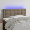 Čelo postele s LED 100x5x78/88 cm textil [3122038] (Barva Černá)