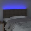 Čelo postele s LED 100x5x78/88 cm textil [3122038] (Barva Černá)