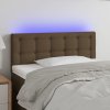 Čelo postele s LED 100x5x78/88 cm textil [3122038] (Barva Černá)
