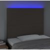 Čelo postele s LED 100x5x118/128 cm textil [3122141] (Barva Zelená)