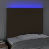 Čelo postele s LED 100x5x118/128 cm textil [3122141] (Barva Zelená)