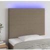 Čelo postele s LED 100x5x118/128 cm textil [3122141] (Barva Zelená)
