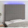 Čelo postele s LED 100x5x118/128 cm textil [3122141] (Barva Zelená)