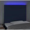Čelo postele s LED 100x5x118/128 cm textil [3122141] (Barva Zelená)