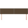 Čelo postele 2 ks 100x5x78/88 cm textil [345988] (Barva Taupe)