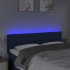Čelo postele s LED 144x5x78/88 cm textil [3122050] (Barva Modrá)