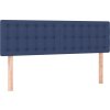 Čelo postele s LED 144x5x78/88 cm textil [3122050] (Barva Modrá)