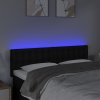 Čelo postele s LED 144x5x78/88 cm textil [3122050] (Barva Modrá)