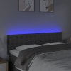 Čelo postele s LED 144x5x78/88 cm textil [3122050] (Barva Modrá)
