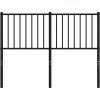 Kovové náhradní čelo postele 120 cm [350895] (Barva Černá)