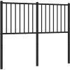 Kovové náhradní čelo postele 120 cm [350895] (Barva Černá)