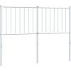 Kovové náhradní čelo postele 120 cm [350895] (Barva Černá)