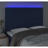 Čelo postele s LED 144x5x118/128 cm textil [3122143] (Barva Tmavě šedá)