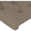 Čelo postele typu ušák 93x16x78/88 cm textil [3119089] (Barva Tmavě hnědá)