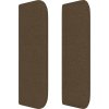 Čelo postele typu ušák 93x16x78/88 cm textil [3119089] (Barva Tmavě hnědá)