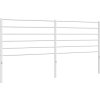 Kovové náhradní čelo postele 193 cm [352405] (Barva Bílá)