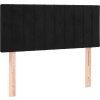Čelo postele 100x5x78/88 cm samet [346238] (Barva Černá)