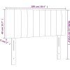 Čelo postele 100x5x78/88 cm samet [346238] (Barva Černá)