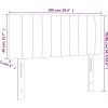 Čelo postele 100x5x78/88 cm samet [346238] (Barva Černá)