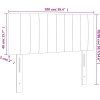 Čelo postele 100x5x78/88 cm samet [346238] (Barva Černá)