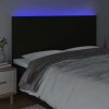 Čelo postele s LED 180x5x118/128 cm textil [3122160] (Barva Černá)