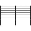 Kovové náhradní čelo postele 160 cm [352354] (Barva Černá)