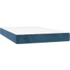 Taštičková matrace střední tvrdost 120 x 200 x 20 cm samet [347772] (Barva Tmavě moddrá)