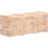 Úložná truhla 90 x 40 x 40 cm masivní akáciové dřevo [289644] (Barva Světle hnědá)