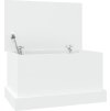 Úložný box 50 x 30 x 28 cm kompozitní dřevo [816496] (Barva Bílá)