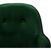 Houpací židle samet [289520] (Barva Tmavě zelená)