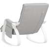 Houpací křeslo textil [351074] (Barva Světle šedá)