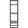 Knihovna se 3 policemi 40 x 30 x 105 cm kompozitní dřevo [806489] (Barva Šedá)