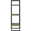 Knihovna se 3 policemi 40 x 30 x 105 cm kompozitní dřevo [806489] (Barva Šedá)