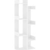 Knihovna 48 x 25,5 x 140 cm dřevotříska [808909] (Barva Bílá)