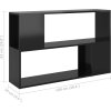 Knihovna 100 x 24 x 63 cm dřevotříska [809171] (Barva Černá)