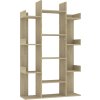 Knihovna 86 x 25,5 x 140 cm dřevotříska [816002] (Barva Kouřový dub)
