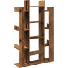 Knihovna 86 x 25,5 x 140 cm dřevotříska [816002] (Barva Kouřový dub)