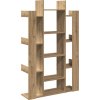 Knihovna 86 x 25,5 x 140 cm dřevotříska [816002] (Barva Kouřový dub)