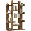 Knihovna 86 x 25,5 x 140 cm dřevotříska [816002] (Barva Kouřový dub)