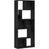 Knihovna 67 x 24 x 161 cm dřevotříska [801878] (Barva Černá)
