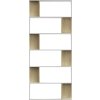 Knihovna/zástěna do pokoje 80 x 24 x 192 cm dřevotříska [800096] (Barva Bílá s vysokým leskem)