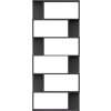 Knihovna/zástěna do pokoje 80 x 24 x 192 cm dřevotříska [800096] (Barva Bílá s vysokým leskem)