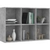 Knihovna/příborník 66x30x98 cm kompozitní dřevo [800350] (Barva šedá s vysokým leskem)