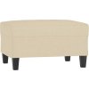 Podnožka 70 x 55 x 41 cm textil [349349] (Barva Krémová)