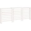 Kryt na radiátor 210x21x85 cm masivní borové dřevo [822612] (Barva Bílá)