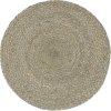Prostírání 4 ks 38 cm kulaté juta [133836] (Barva Tmavě šedá)