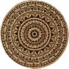 Prostírání 4 ks 38 cm kulaté juta [133836] (Barva Tmavě šedá)